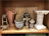 Assorted Vases, Candleholders, Etc