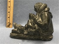 7" cast of Alaskan native and child    (3)