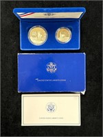 1986 S US Liberty Coins in Box with COA