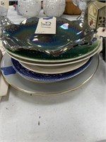 Carnival Glass Trays & China Platters