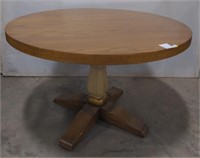 (G) Round Center Stand, Wooden Dining Table. 42"