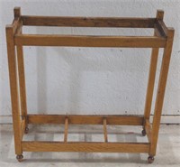 (D) Wooden Decorative Accent Shelf. 27" x 10" x