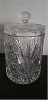 Cut glass canister