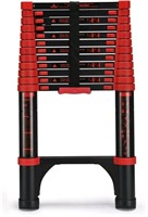 313

HBTower Telescoping Ladder 12.5 FT Red Alumin