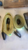 TWO HEAVY DUTY TOW STRAPS