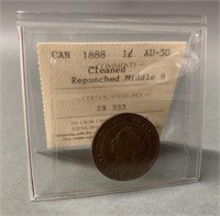 1888 Large CDN 1 Cent Coin