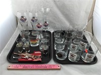 Collection of Beer and Liquor Glasses
