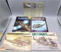 Assortment of Military Jet & Helicopter Books