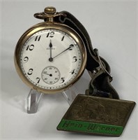 Elgin Pocket Watch & Hein-Werner Leather Strap