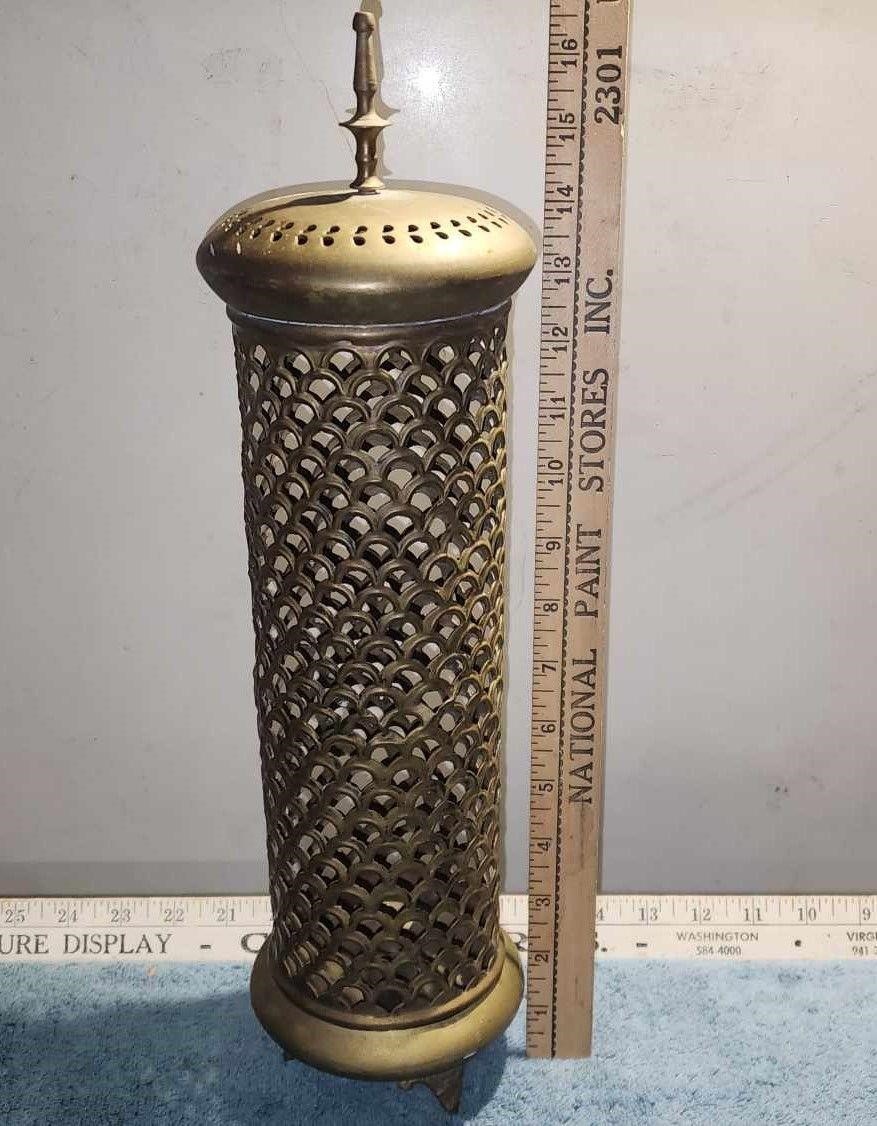 Antique Brass Arabic Candle Holder Lantern