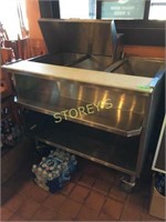45" Mobile 3 Well Steam Table