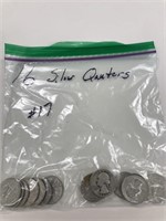 16 Silver Quarters