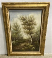 (M) Altman Forest Oil Painting 33” x 45 1/2”