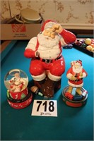 Coca-Cola Snow Globe, Music Box & Cookie Jar