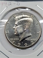 BU 1992-D Kennedy Half Dollar