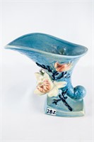 Roseville 184-6" Magnolia Cornucopia Vase