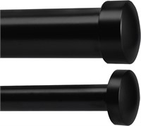 $38 Curtain Rods 28 to 48" Black