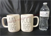 Rae Dunn Bad / Good Egg Mugs