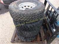 (4) Tires w/Rims 35 1250/R15