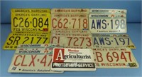 Large Lot of Wisconsin License Plates - Mostly