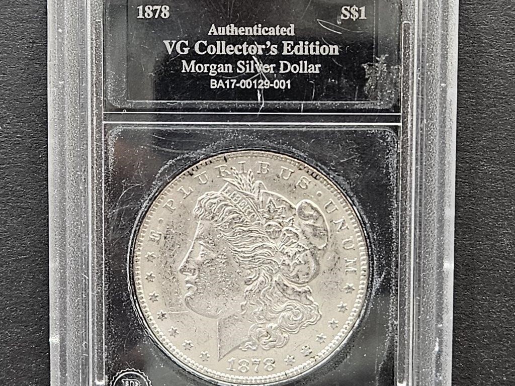 1878 Morgan Silver Dollar  VG Collector's Edition