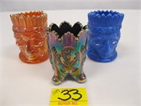 LOT OF 3 TOOTHPICK HOLDERS