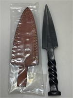 NIB Damascus knife.