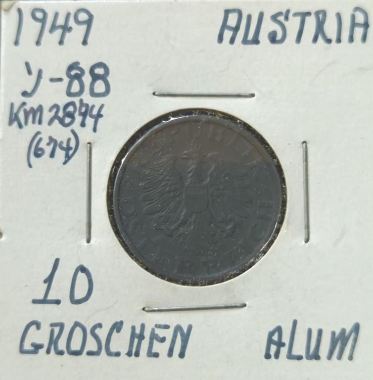 1949 Austrian coin