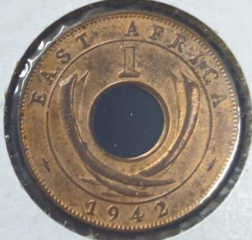 1942 East African penny