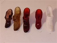 5 Fenton shoes boots glass.