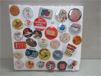 GOOD MIX OF COLLECTABLE BUTTON PINS