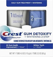 Crest Gum Detoxify + Whitening 2 Step Toothpaste,