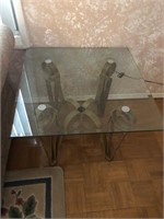 Glass side table #144