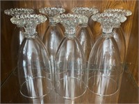 7 Vintage Anchor Hocking Glasses