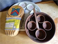 Vintage Decor Lot - NOS Liberty tin tray/coasters