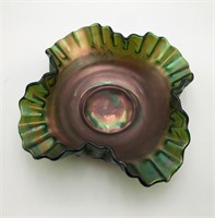 ANTIQUE FENTON “WATER LILLY AND CATTAILS”  BOWL