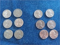 Wheat cents.   #12 cents in total.  Various