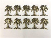 (10) Keeler Brass Co, Palm Tree Keyhole covers 1