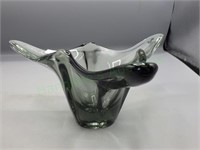 Unique, Versatile Smoke/Grey glass decorative bowl
