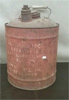 Antique Round Metal Gas Can