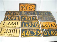 1950 License plates