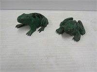 2 Cast Iron Frogs