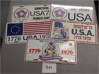 Lot of Bicentennial License Plates