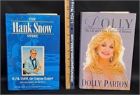 DOLLY PARTON/HANK SNOW Hardcover Books
