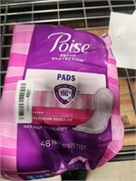 Open Package - Poise Fresh Protection 48 pads