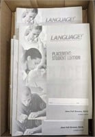Lot of Language placement student edition books