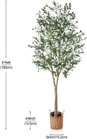 SOGUYI Artificial Olive Tree 6ft Tall Fake Plant
