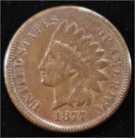 1877 INDIAN CENT XF KEY DATE