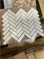 12" x 12" Herringbone Mosaic Tile x 60 SF