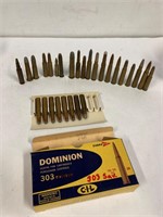 28 Assorted Rifle cartridges